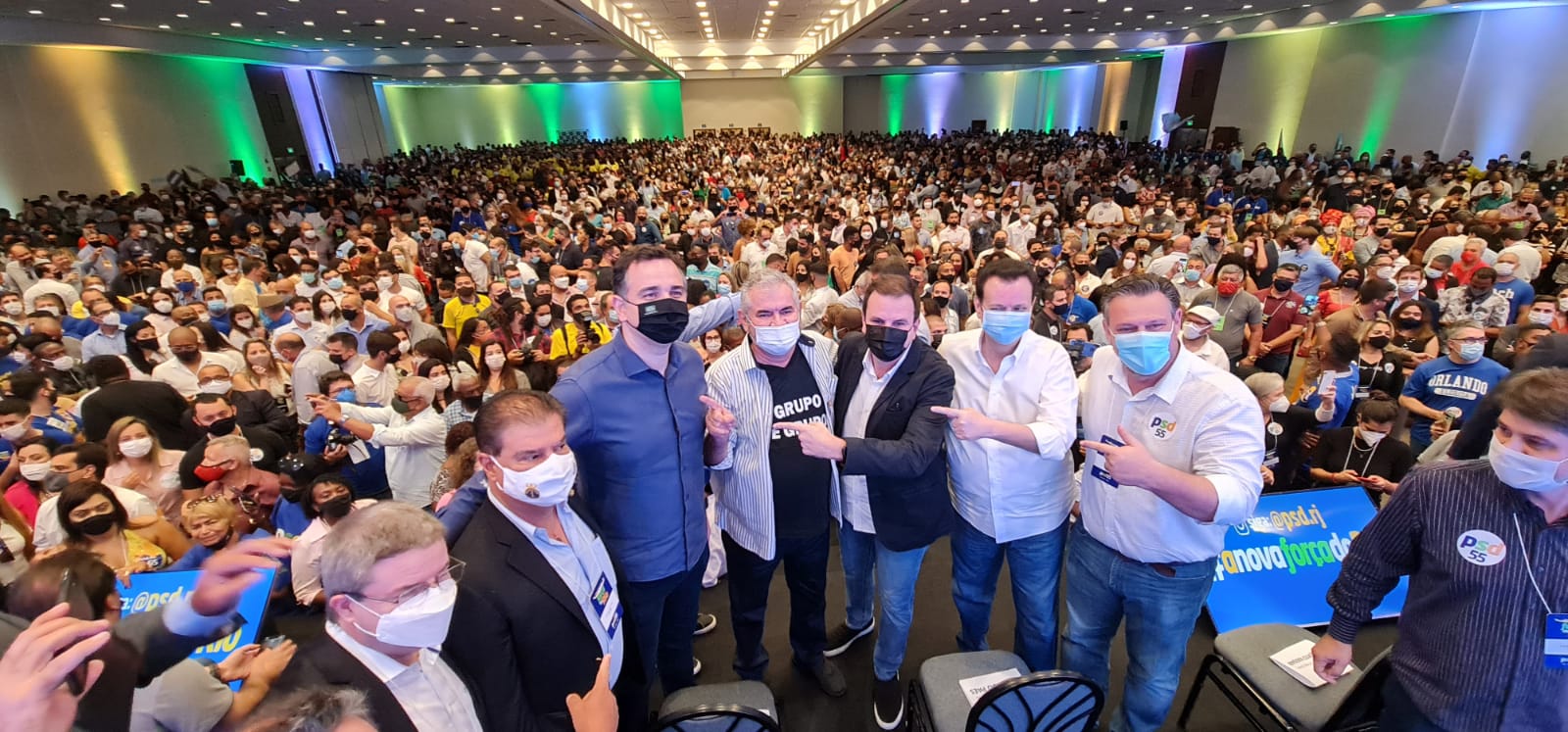 Angelo Coronel e Antônio Britto participam do lançamento da pré-candidatura de Pacheco à Presidência da República