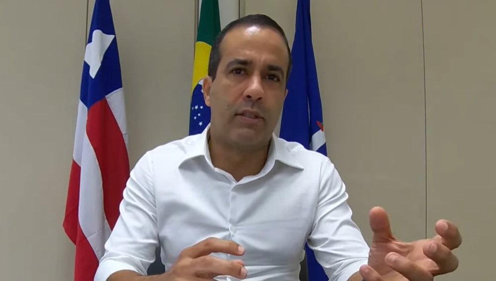 O prefeito Bruno Reis fez o anúncio da antecipação do pagamento nesta quarta-feira (22) O prefeito Bruno Reis fez o anúncio da antecipação do pagamento nesta quarta-feira (22)