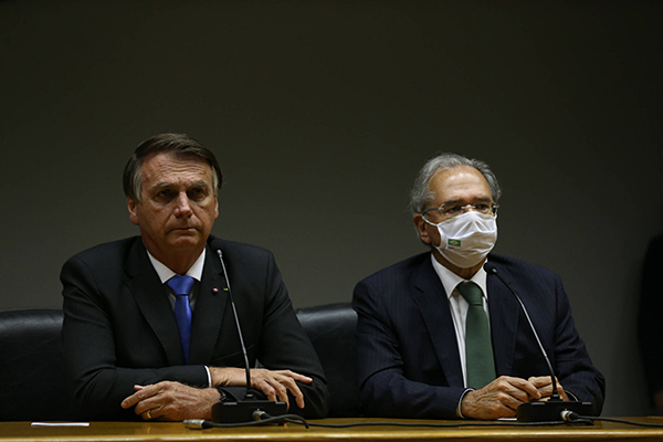 Jair Bolsonaro e Paulo Guedes