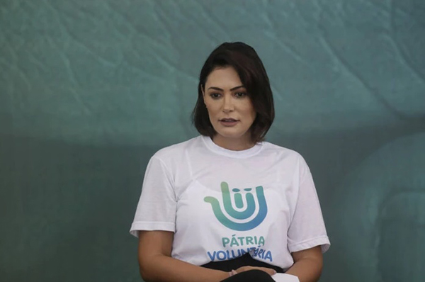 A primeira-dama Michelle Bolsonaro