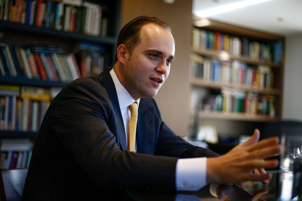 O advogado Rodrigo Mudrovitsch durante entrevista à Folha, em 2017, em seu escritório em Brasília O advogado Rodrigo Mudrovitsch durante entrevista à Folha, em 2017, em seu escritório em Brasília
