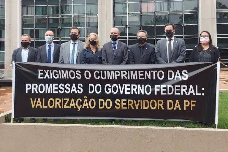 Policiais federais protestam em Brasília 