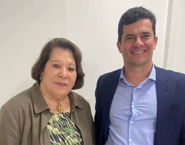 A ex-ministra do STJ, Eliana Calmon, e o ex-juiz federal Sergio Moro (Podemos)