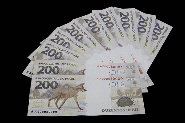 Cédulas de R$ 200