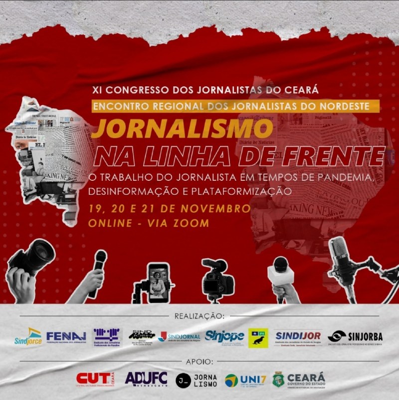 Evento reunirá grandes nomes do jornalismo progressista brasileiro e do ensino e da pesquisa em comunicação