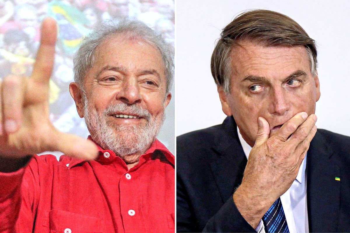 Lula e Jair Bolsonaro
