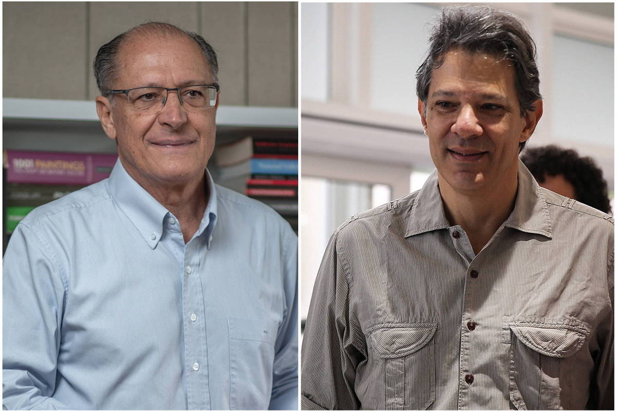 O ex-governador Geraldo Alckmin (sem partido) e o ex-prefeito Fernando Haddad (PT) O ex-governador Geraldo Alckmin (sem partido) e o ex-prefeito Fernando Haddad (PT)