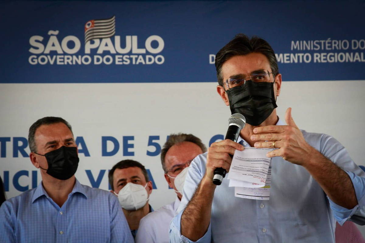 O governador de São Paulo, Rodrigo Garcia (PSDB)