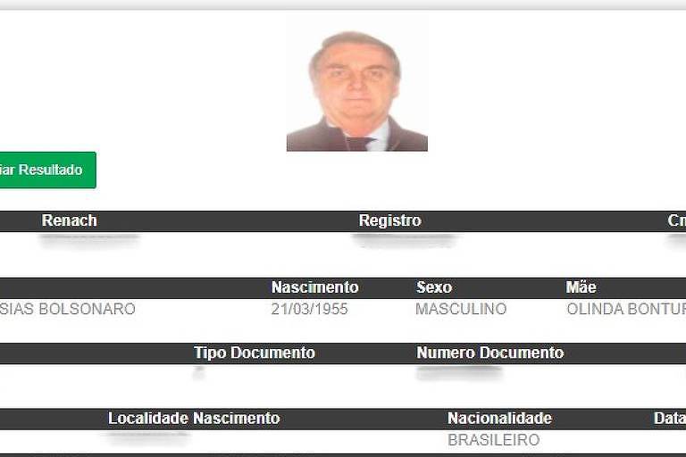 Base de dados contém informações sensíveis do presidente Jair Bolsonaro (PL)