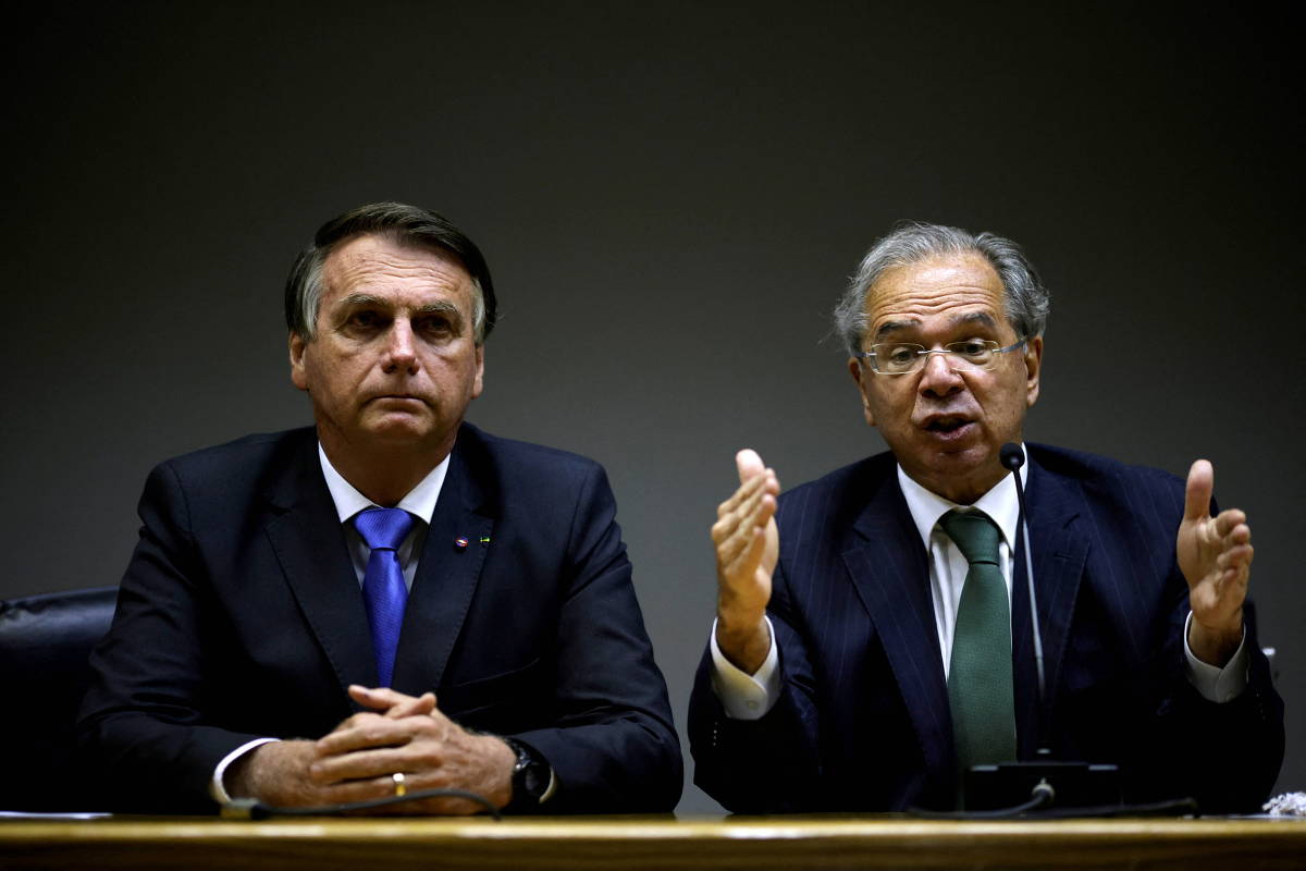 Jair Bolsonaro e Paulo Guedes Jair Bolsonaro e Paulo Guedes