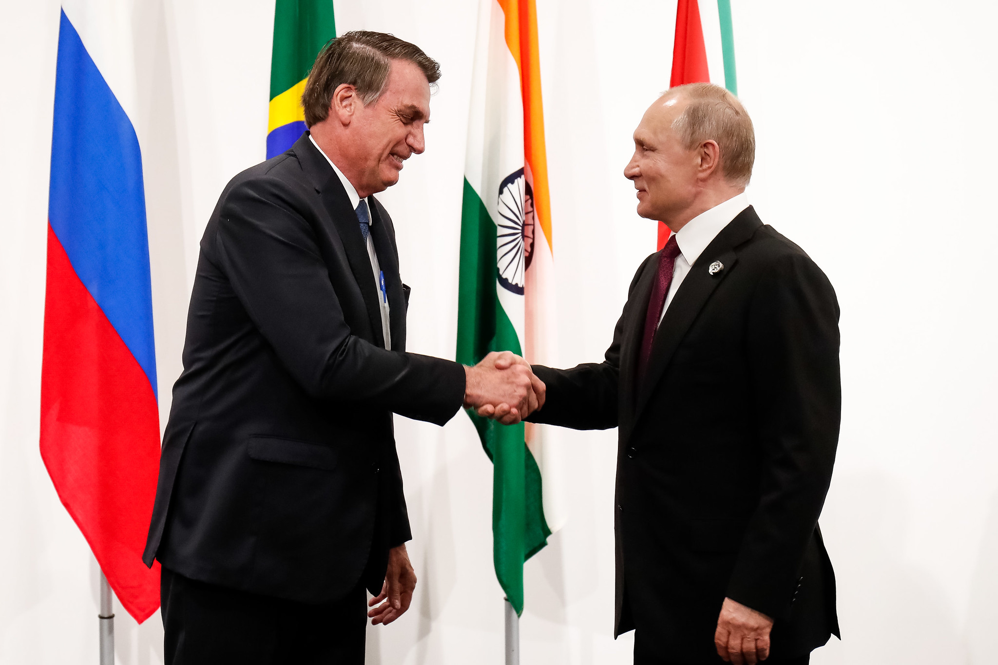 Jair Bolsonaro e Vladimir Putin 