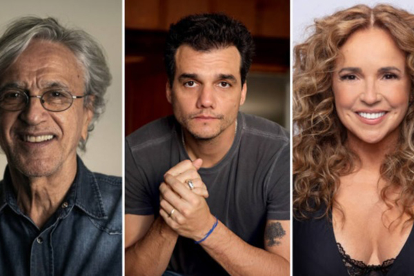 Caetano Veloso, Wagner Moura e Daniella Mercury Caetano Veloso, Wagner Moura e Daniella Mercury