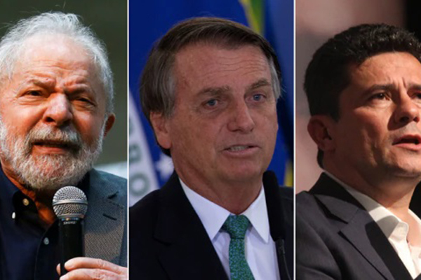 Lula, Jair Bolsonaro e Sérgio Moro