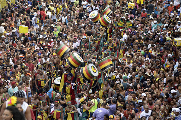 Desfile do Olodum no Carnaval em Salvador Desfile do Olodum no Carnaval em Salvador