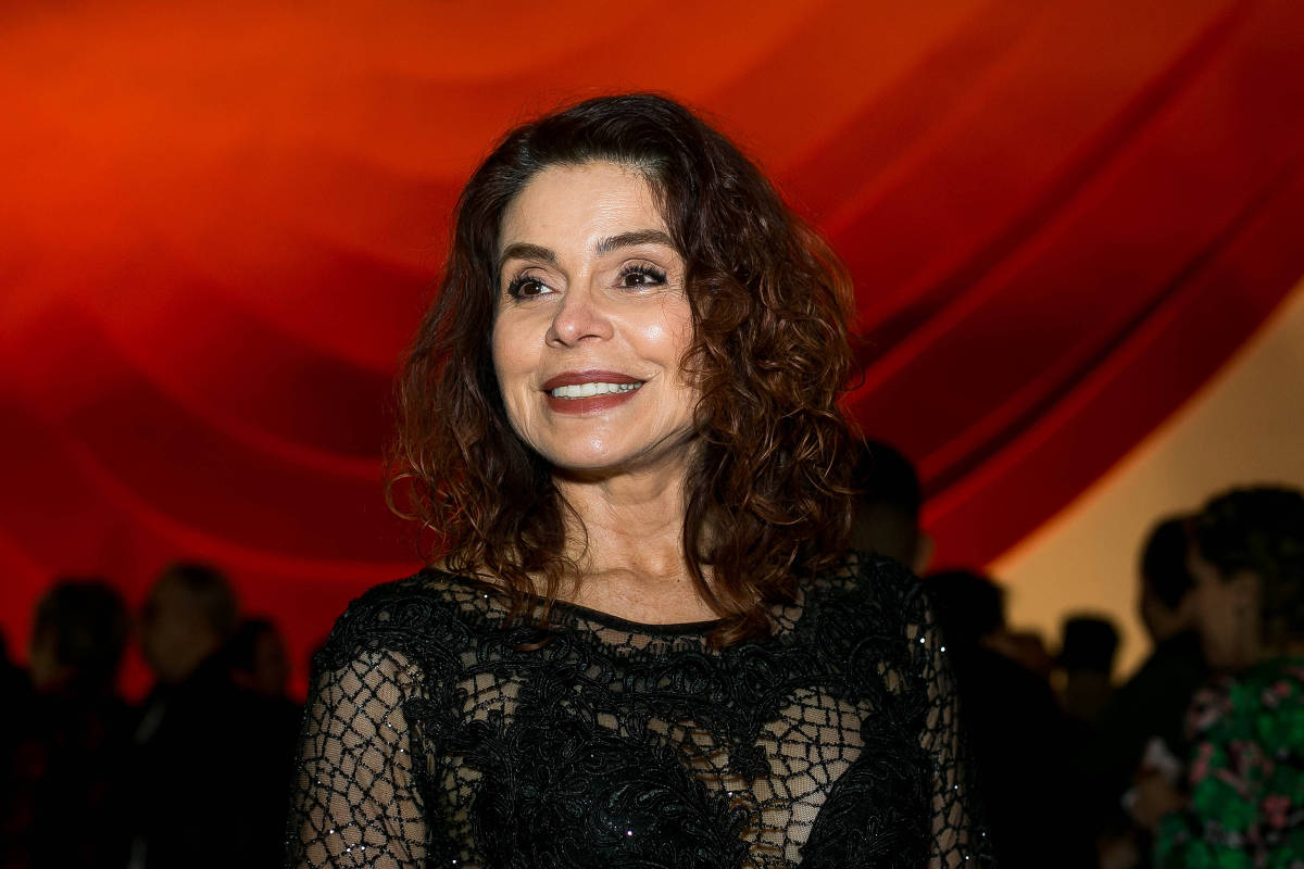 A atriz Françoise Forton durante evento no auditório do Ibirapuera em 2017