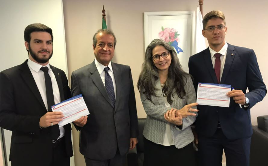 Luís Tourinho, Valdemar da Costa Neto, Raíssa Soares e Iago de Carvalho