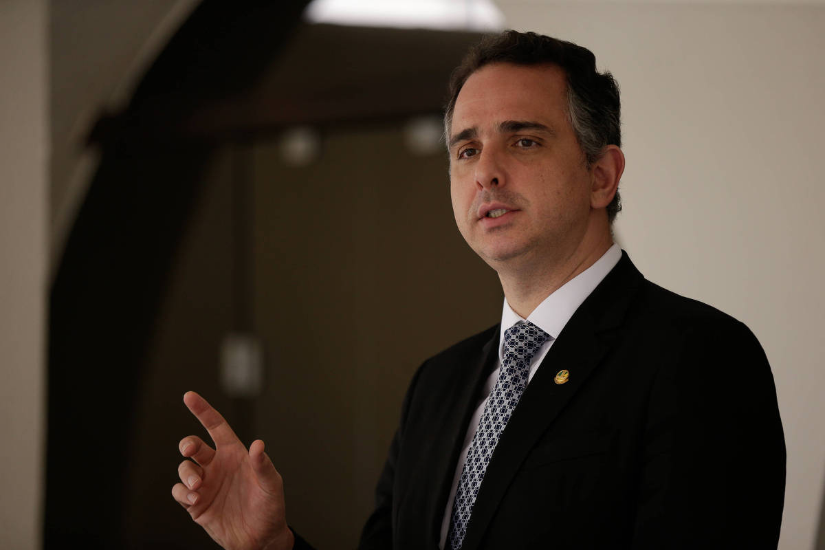 O presidente do Senado, Rodrigo Pacheco (PSD-MG)