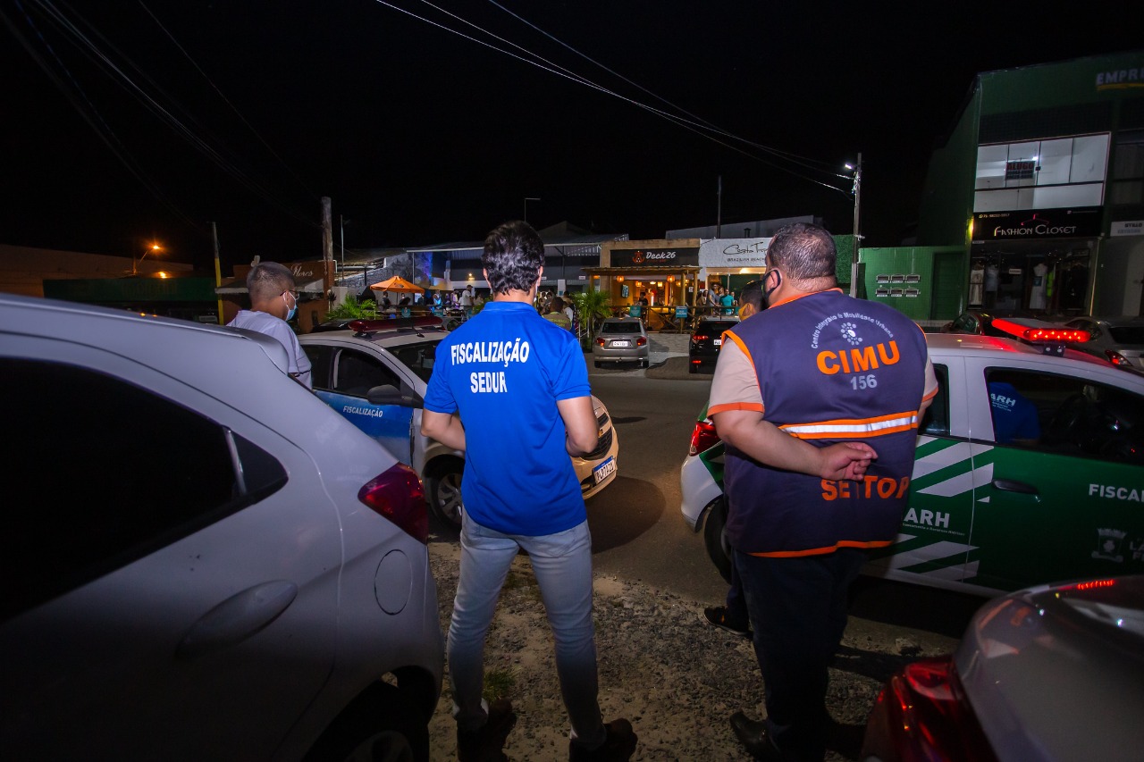 A Operação Réveillon também avaliou o cumprimento das normas estabelecidas no decreto de prevenção a Covid-19