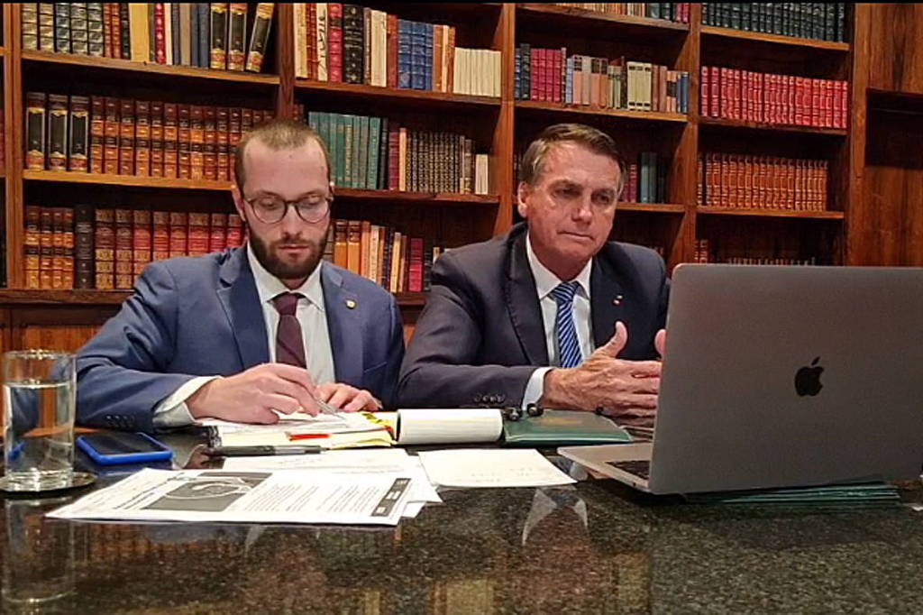 Filipe Barros e Jair Bolsonaro