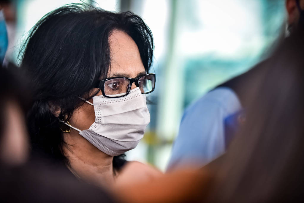 A ministra Damares Alves