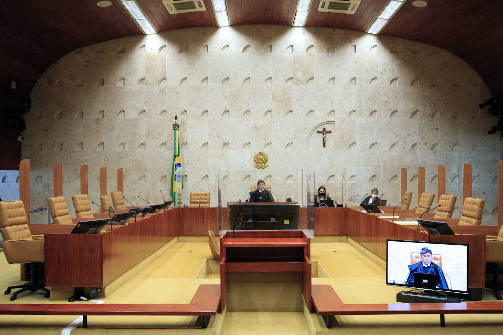 Presidente do Supremo Tribunal Federal, ministro Luiz Fux, abre ano Judiciário de 2022 com sessão plenária virtual