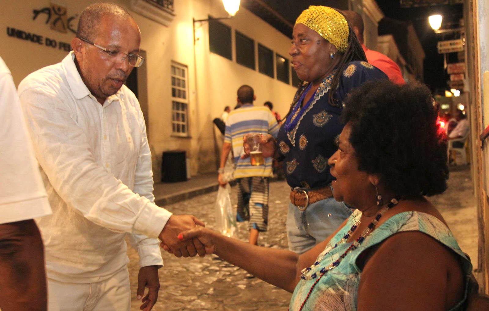 Alaíde do Feijão, que faleceu recentemente devido a complicações da covid-19 e o vereador Luiz Carlos Suíca