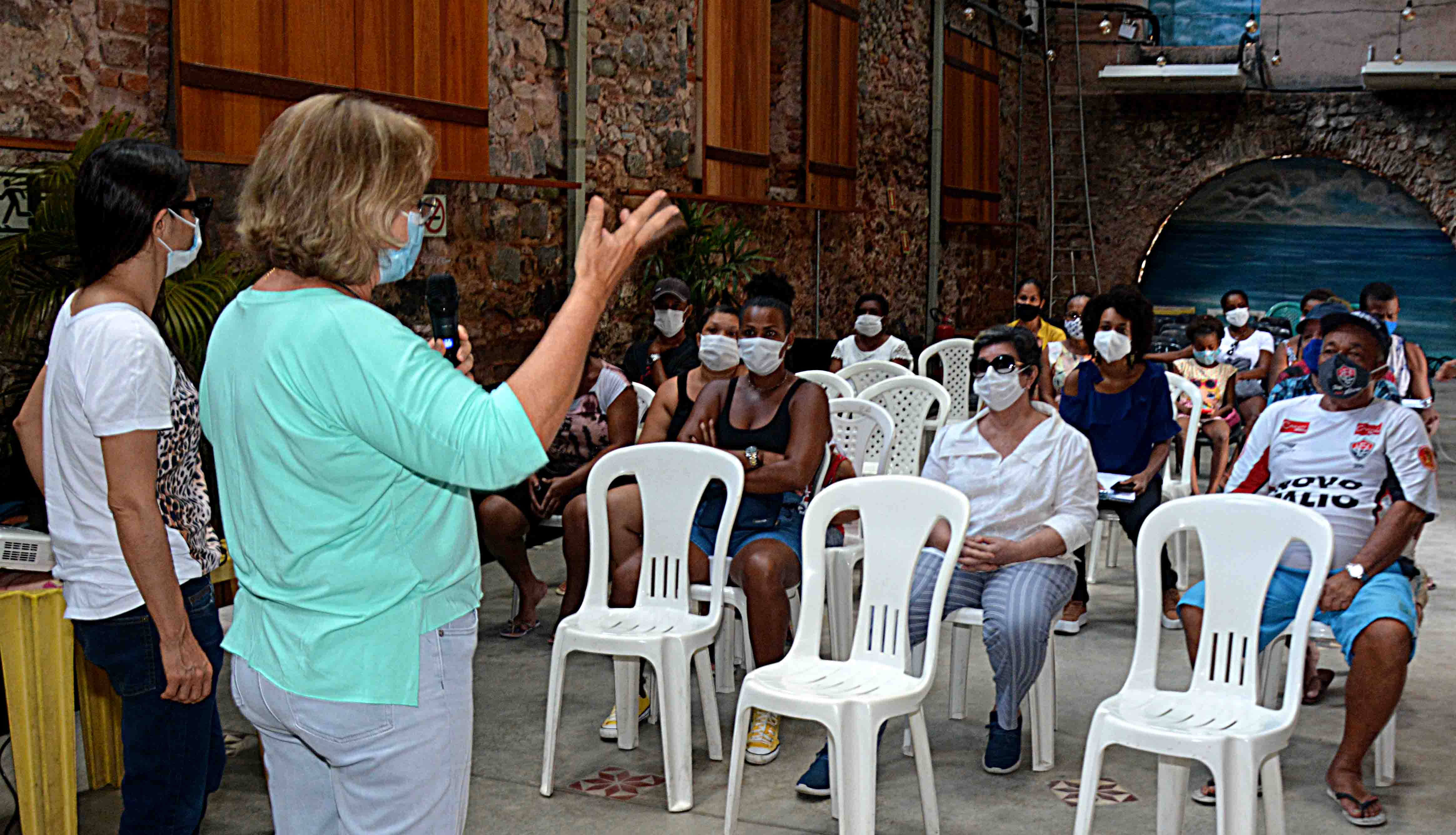 O encontro aconteceu no Trapiche Barnabé, localizado no bairro do Comércio