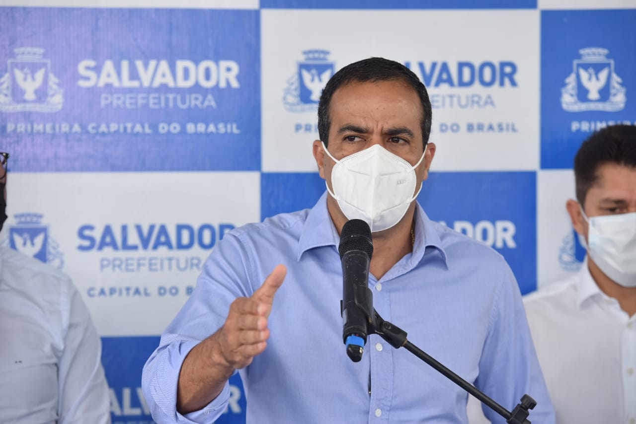 O prefeito Bruno Reis