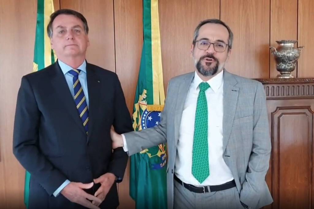 Bolsonaro e Abraham Weintraub