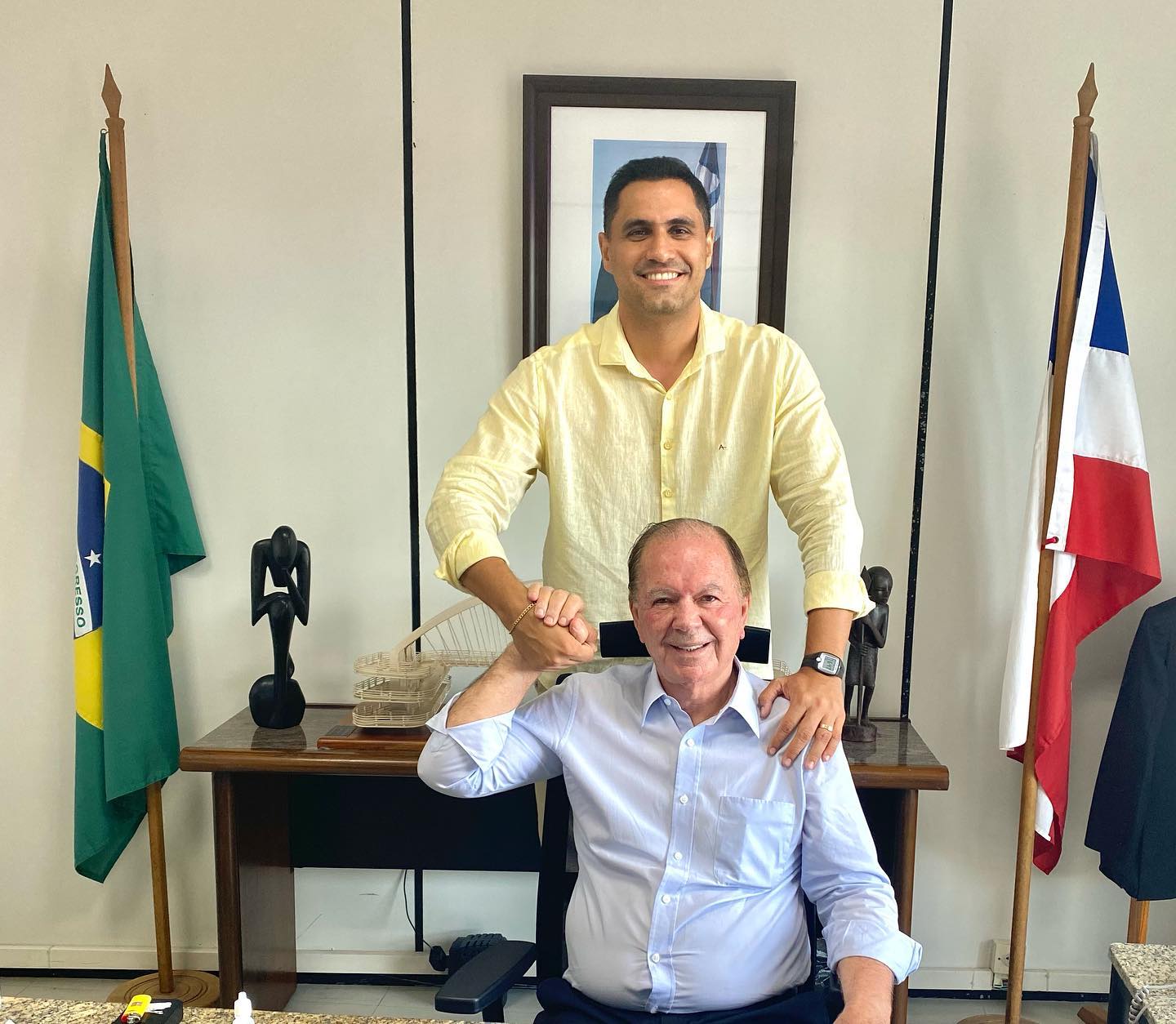 O prefeito de Itaberaba cumpriu agenda em Salvador na última semana e destacou a atuação de Leão para o desenvolvimento socioeconômico da Bahia e da região da Chapada Diamantina