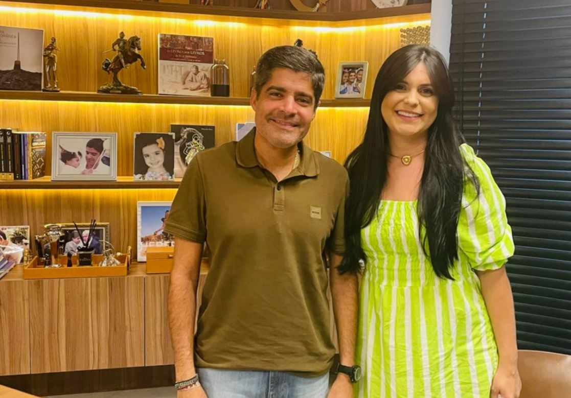 ACM Neto e a deputada federal Professora Dayane Pimentel (União Brasil)