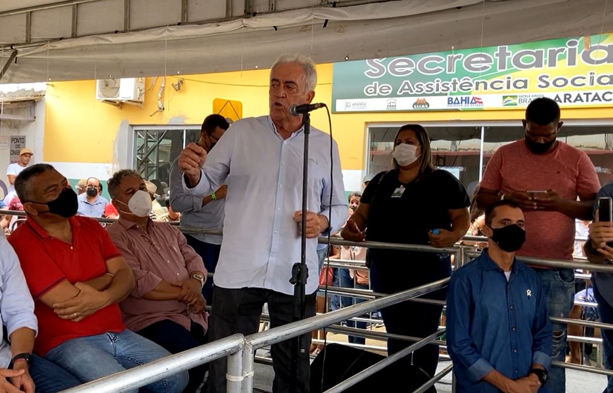 Senador Otto Alencar (PSD) durante discurso na manhã desta quarta-feira (2), em Arataca Senador Otto Alencar (PSD) durante discurso na manhã desta quarta-feira (2), em Arataca