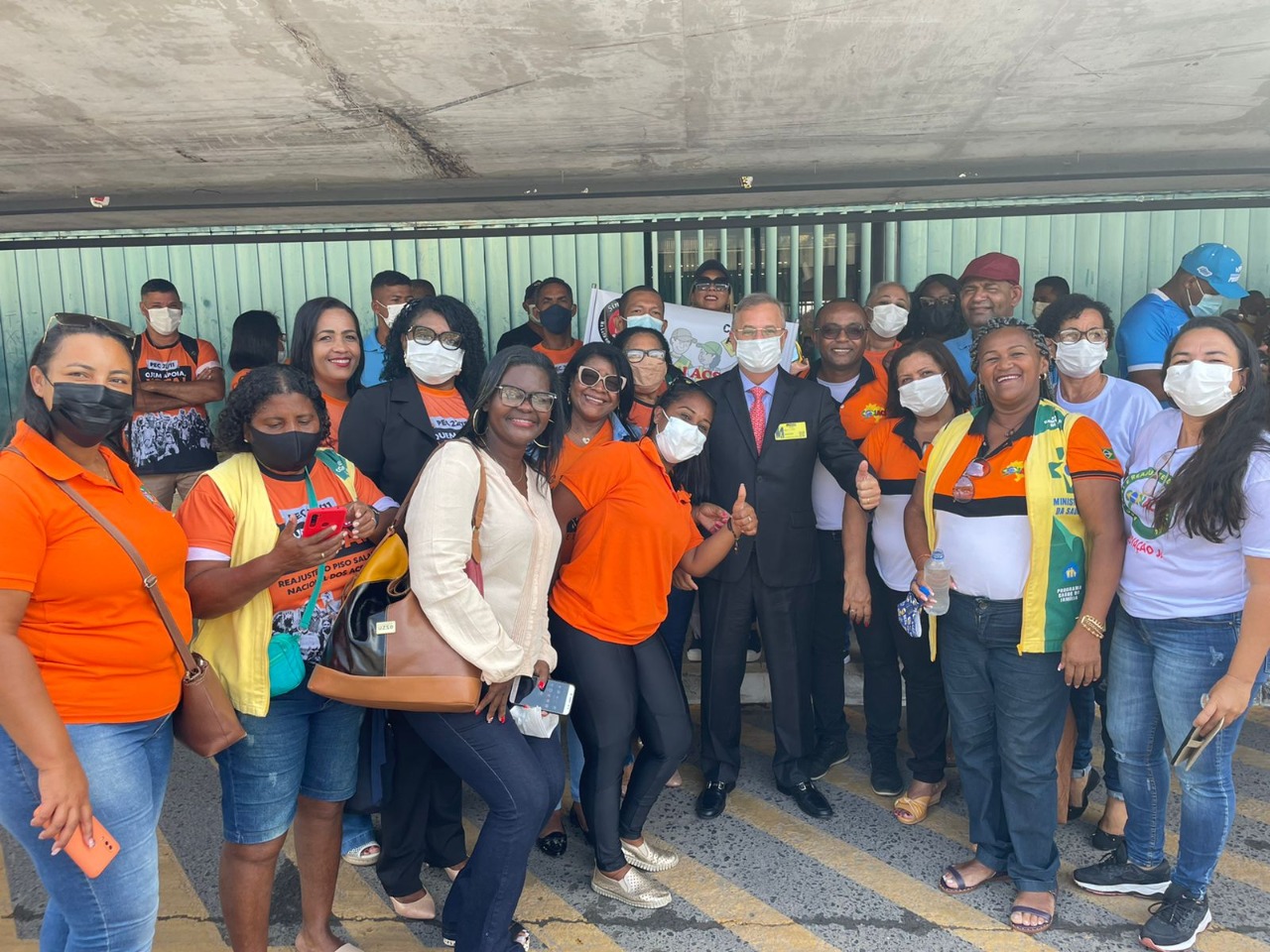 Pré-candidato a deputado federal esteve em Brasília, participando de mobilização nacional da categoria que cobrou pela votação na Câmara