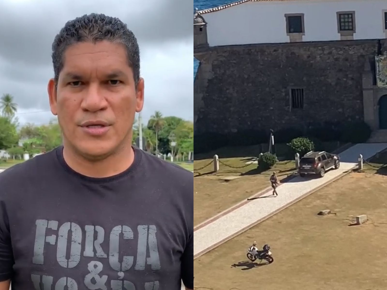 Ivan, apoiador do presidente Jair Bolsonaro na Bahia, lamentou dizendo que "nessa ocorrência todos perderam: a instituição, os policiais, a sociedade, e principalmente a família de Wesley" Ivan, apoiador do presidente Jair Bolsonaro na Bahia, lamentou dizendo que "nessa ocorrência todos perderam: a instituição, os policiais, a sociedade, e principalmente a família de Wesley"