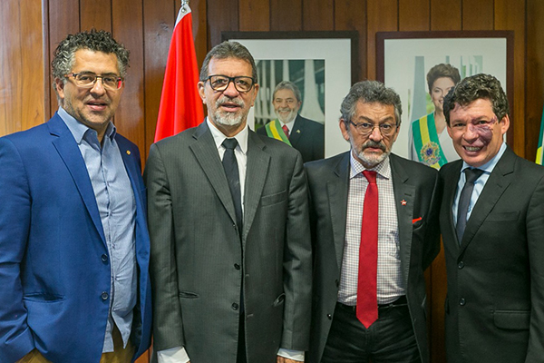 Alencar Santana, Afonso Florence, Paulo Rocha e Reginaldo Lopes Alencar Santana, Afonso Florence, Paulo Rocha e Reginaldo Lopes