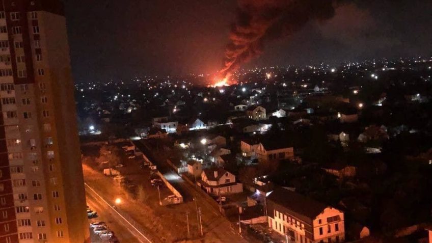 Explosão em Kiev, capital da Ucrânia