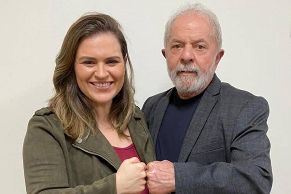 A deputada federal Marília Arraes (PT-PE) e o ex-presidente Lula A deputada federal Marília Arraes (PT-PE) e o ex-presidente Lula