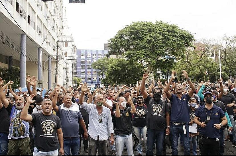 Mobilização dos policiais civis da Bahia