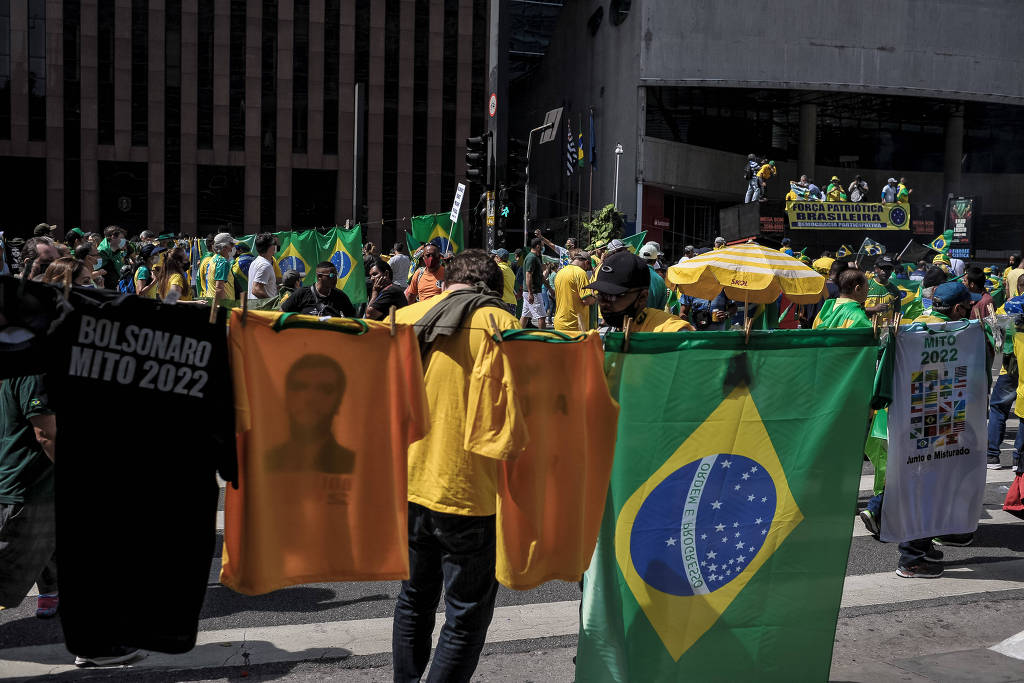 Manifestação de apoiadores do presidente Jair Bolsonaro no ano passado, na avenida Paulista
