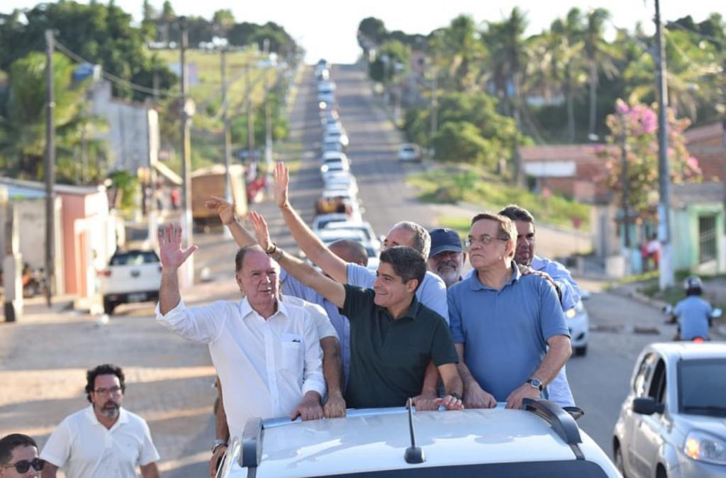 Carreata realizada por ACM Neto (União Brasil) e João Leão (PP), em Aramari, em 8 de abril, foi uma das que motivou a ação movida pelo PT Carreata realizada por ACM Neto (União Brasil) e João Leão (PP), em Aramari, em 8 de abril, foi uma das que motivou a ação movida pelo PT