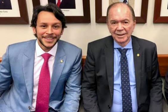 Deputado federal Mário Negromonte Jr (PP) e o vice-governador João Leão (PP)