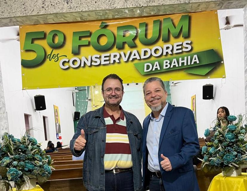 O presidente estadual do PTB, Gean Prates, e o empresário e pré-candidato a deputado federal, Heckel Pedreira