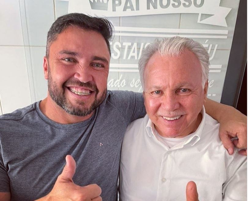Vice-prefeito de Juazeiro, Leonardo Bandeira, e o ex-prefeito de Juazeiro, Joseph Bandeira (PSB)