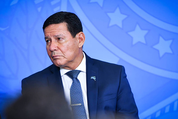 O vice-presidente Hamilton Mourão