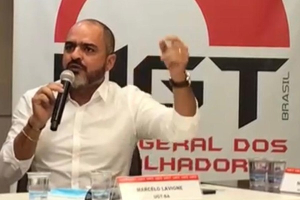 O presidente da UGT Bahia, Marcelo Carvalho O presidente da UGT Bahia, Marcelo Carvalho