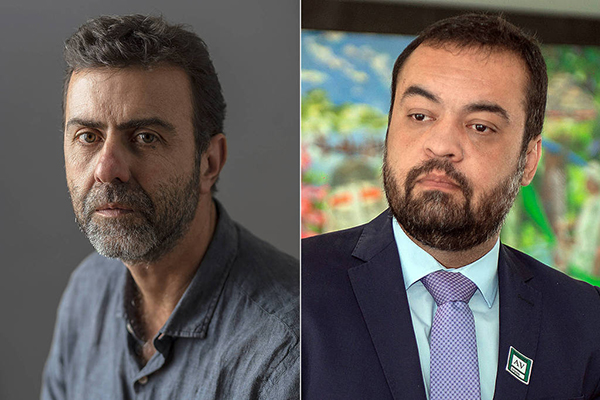 O deputado Marcelo Freixo e o governador Cláudio Castro