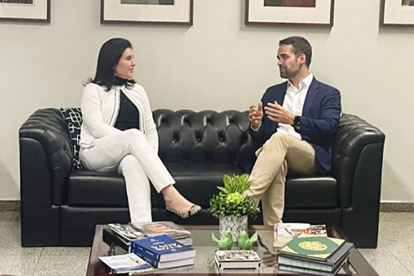 Simone Tebet e Eduardo Leite