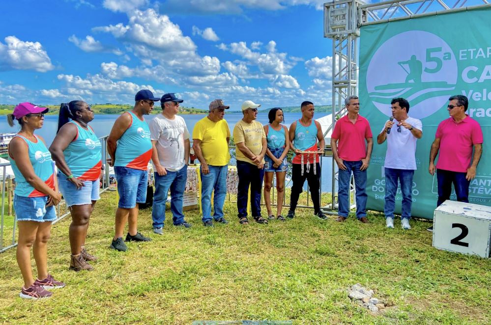 Deputado estadual Angelo Almeida (PSB) acompanhou etapa do Campeonato Baiano de Canoagem neste domingo (29)