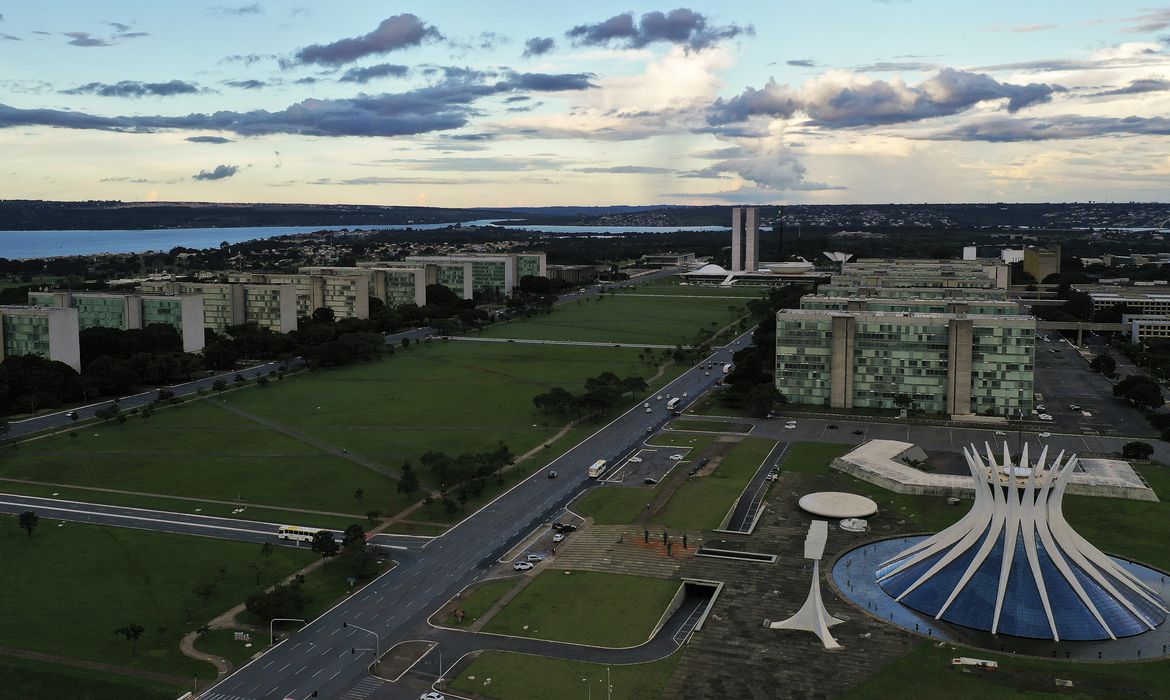 Esplanada dos Ministérios, em Brasília