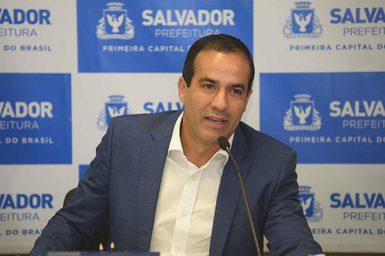 O prefeito Bruno Reis